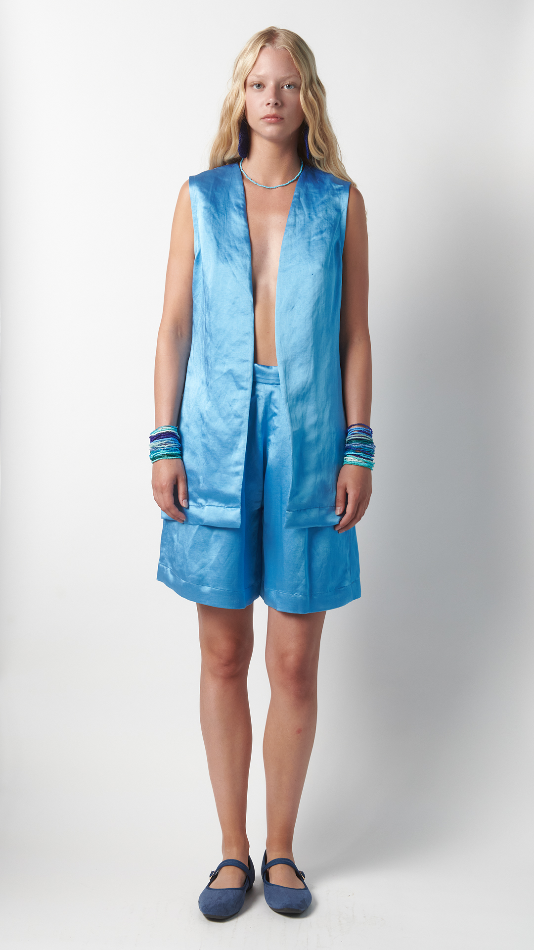 Gilet donna estivo blu navy