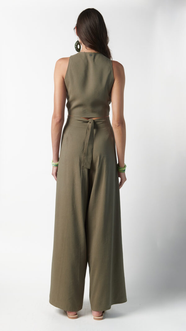 Pantalone pareo verde oliva - immagine 2