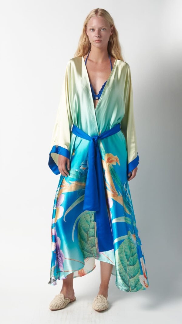 Vestaglia kimono in seta - immagine 2