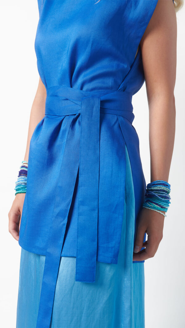 Top Kimono blu zaffiro - immagine 4
