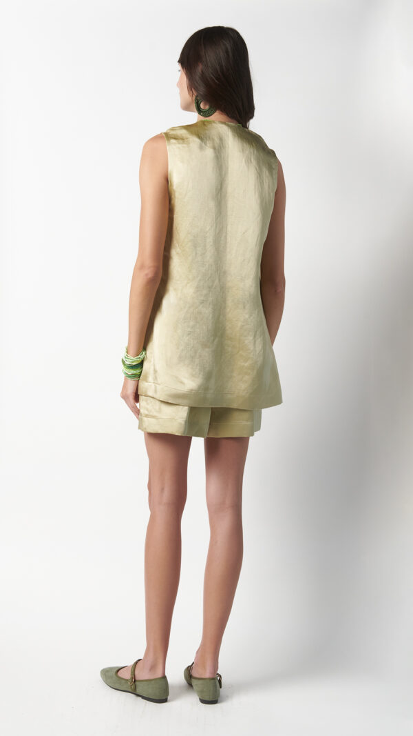 Gilet donna estivo verde lime - immagine 4