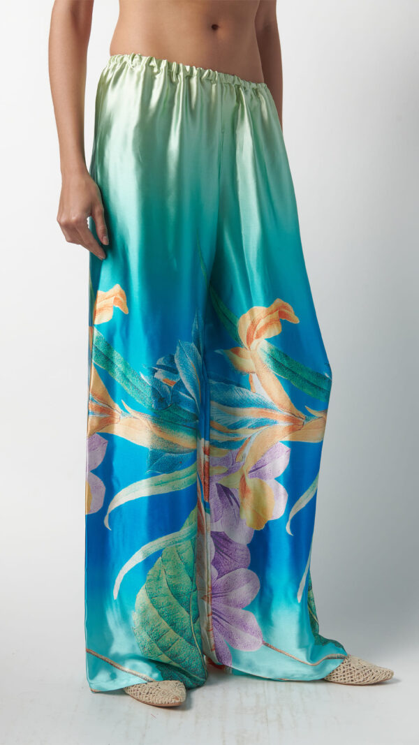 Pantalone pigiama in seta - immagine 4